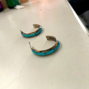 Real turquoise earrings